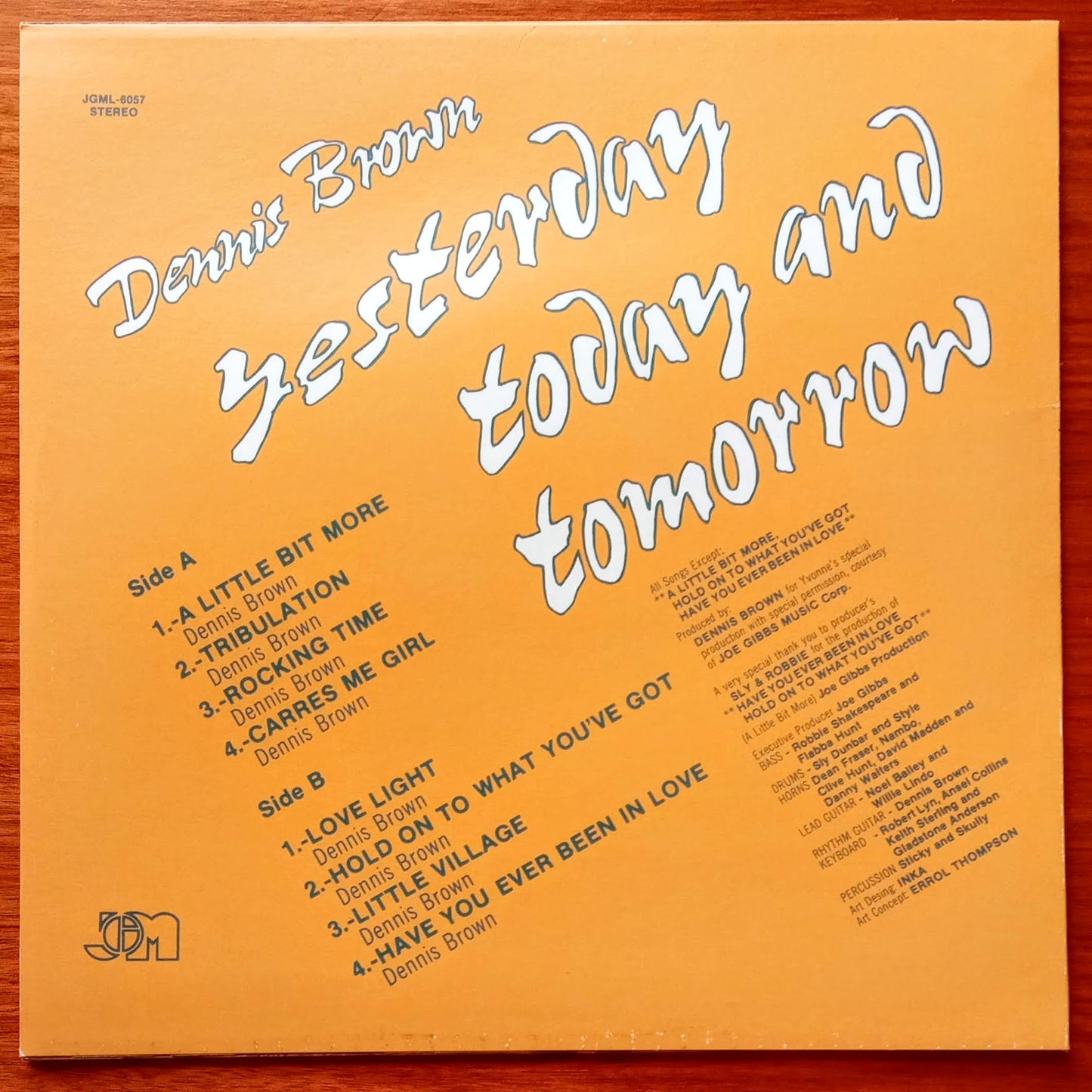 Dennis Brown – Yesterday Today And Tomorrow b