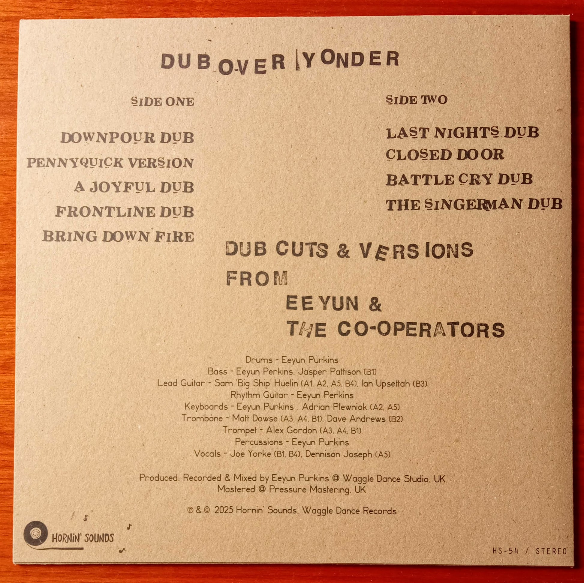 Eeyun + The Co-operators - Dub Over Yonder b