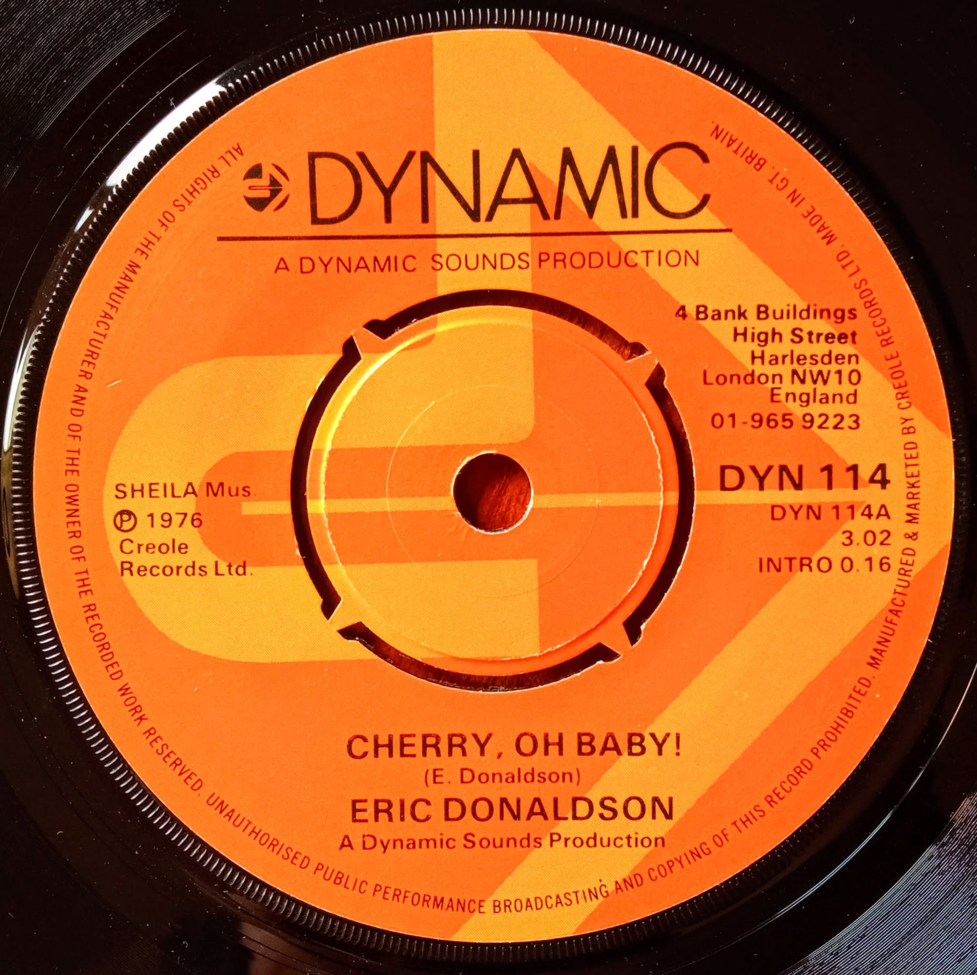 Eric Donaldson – Cherry Oh Baby 