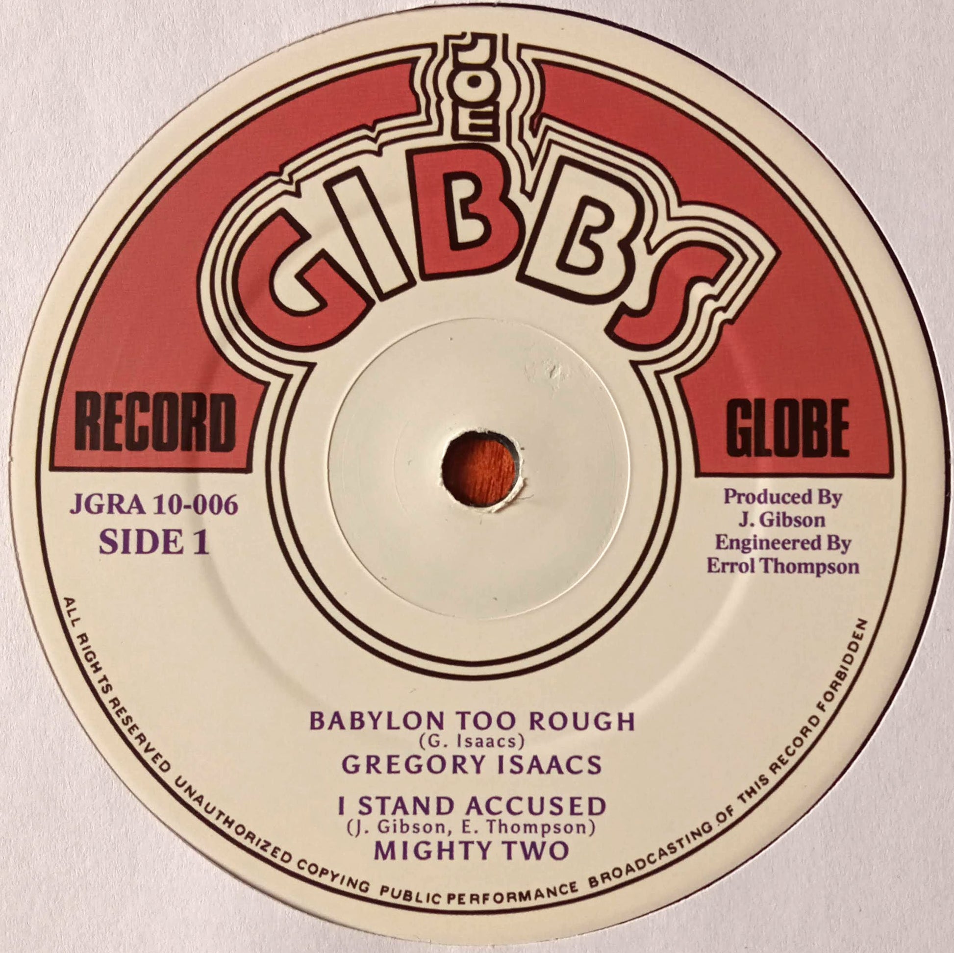Gregory Isaacs / Junior Byles – Babylon Too Rough / Heart And Soul 
