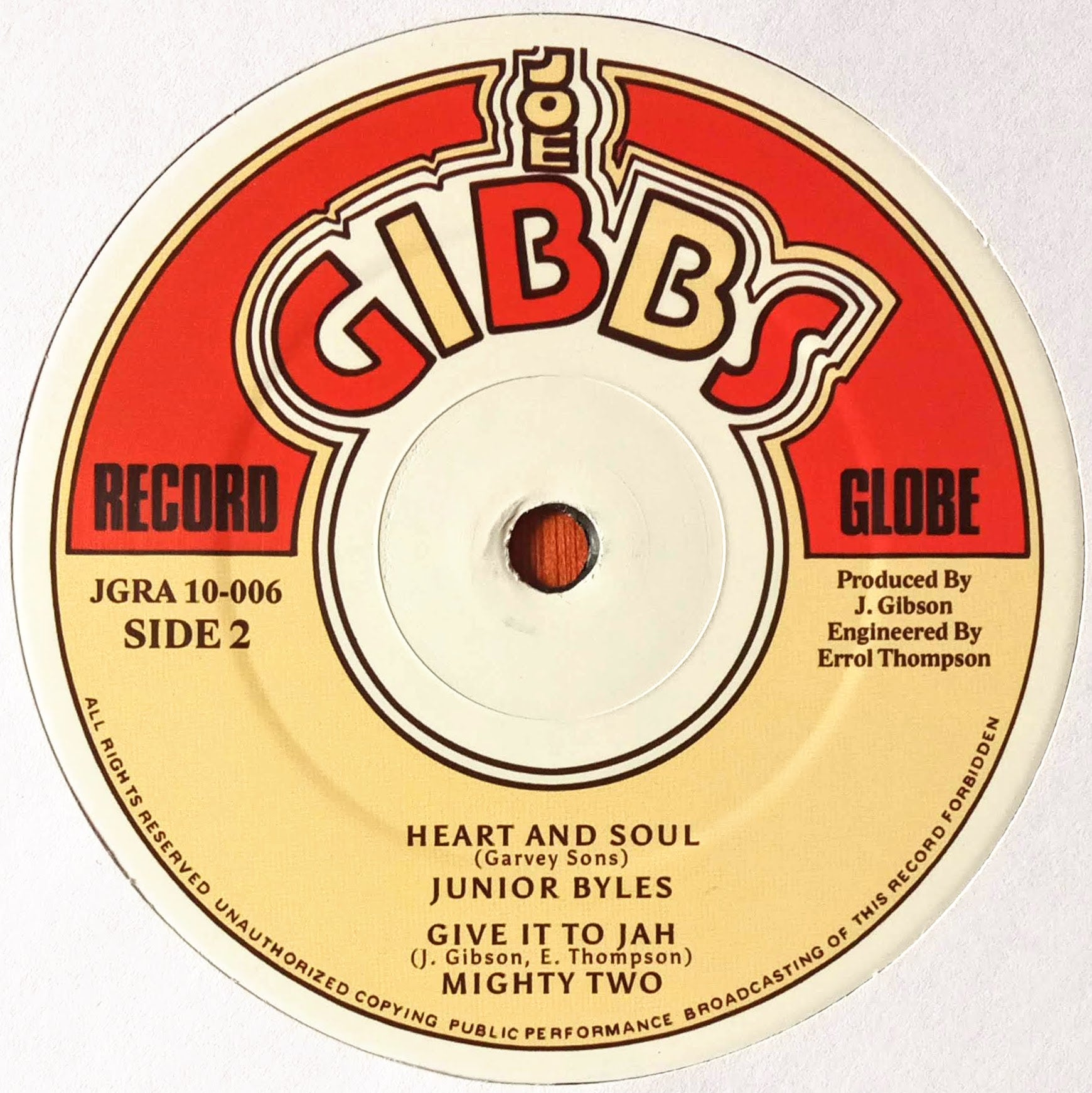 Gregory Isaacs / Junior Byles – Babylon Too Rough / Heart And Soul b