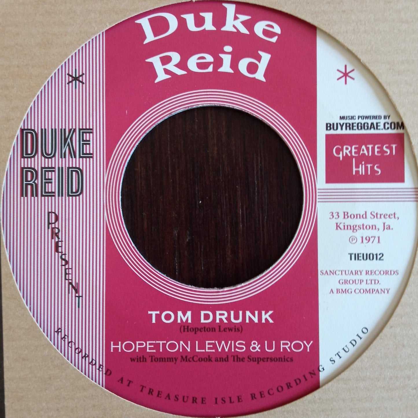 Hopeton Lewis + U Roy - Tom Drunk 