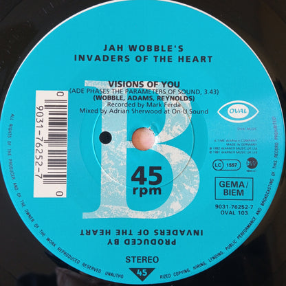 Jah Wobble's Invaders Of The Heart – Visions Of You / 7" Vinyl