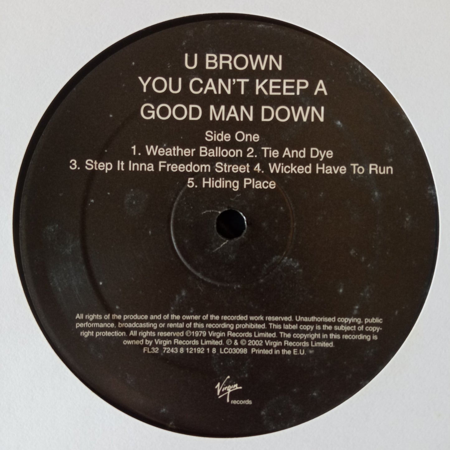 U-Brown – You Can't Keep A Good Man Down / LP Vinyl