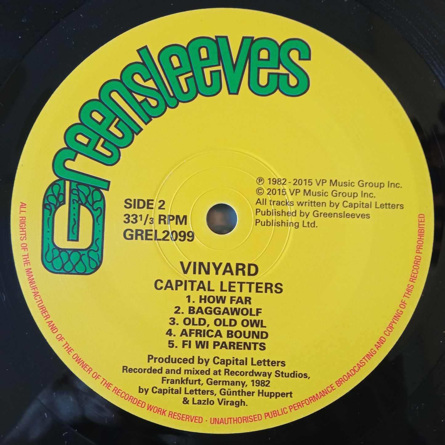 Capital Letters – Vinyard / LP Vinyl