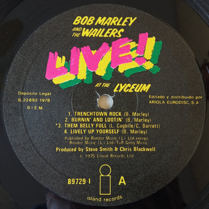 Bob Marley And The Wailers – Live! /LP Vinyl