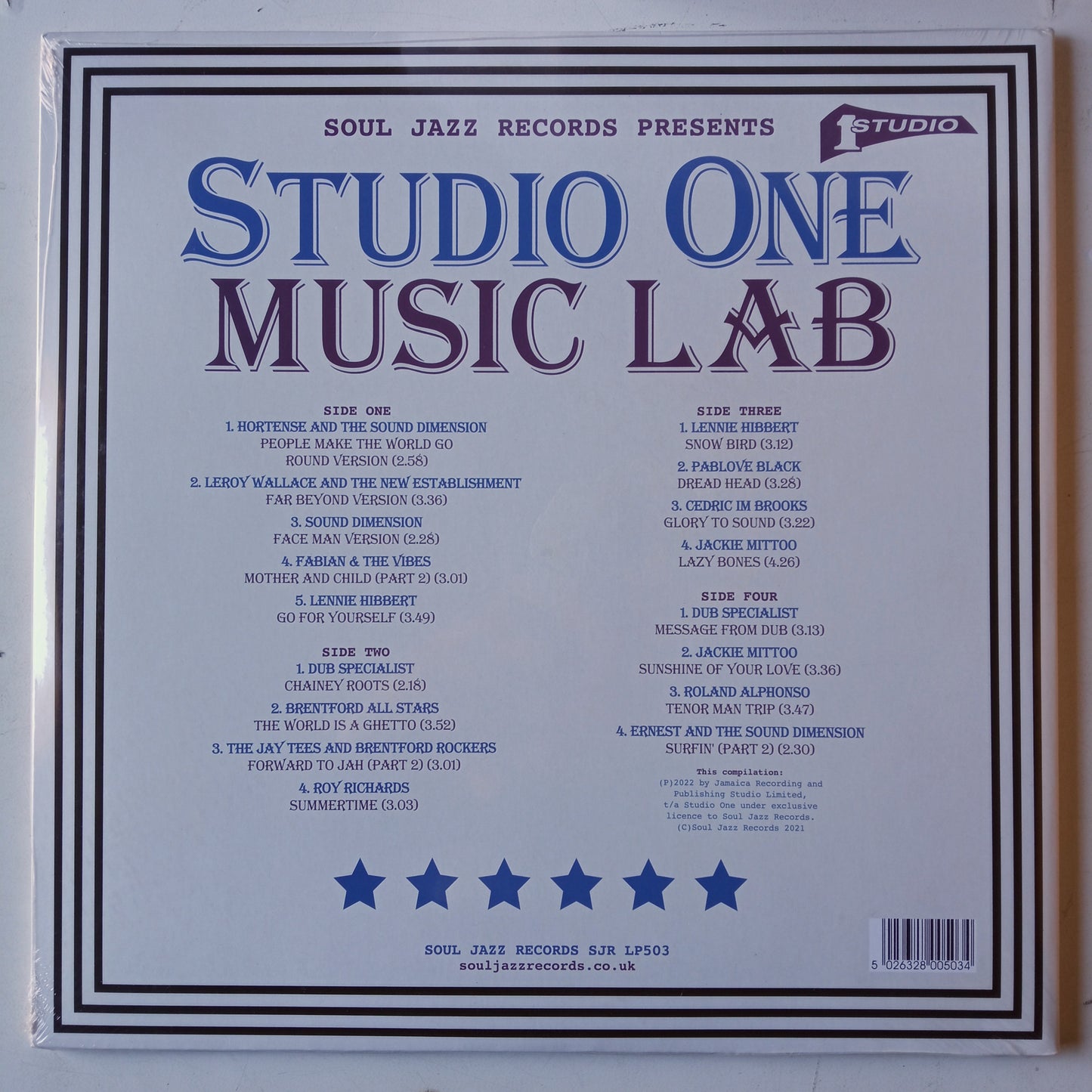 Studio One Music Lab / 2 X LP Vinilo