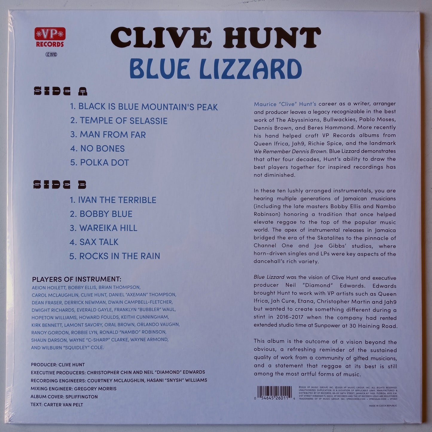 Clive Hunt - Blue Lizzard / LP Vinyl