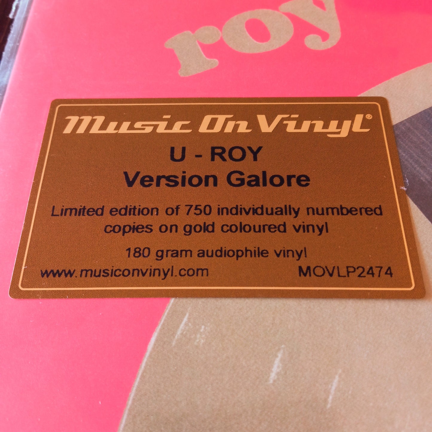 U-Roy – Version Galore / LP Vinyl