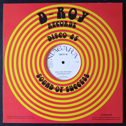 Alphonso Love / D-Roy Band – Roll The Thunder / Hyde Park Dub / 12" Vinilo