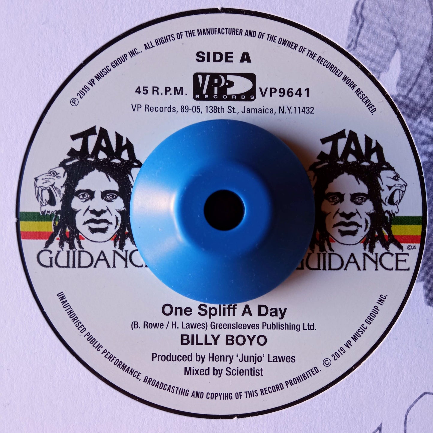 Billy Boyo – One Spliff A Day / One Dub A Day / 7" Vinilo