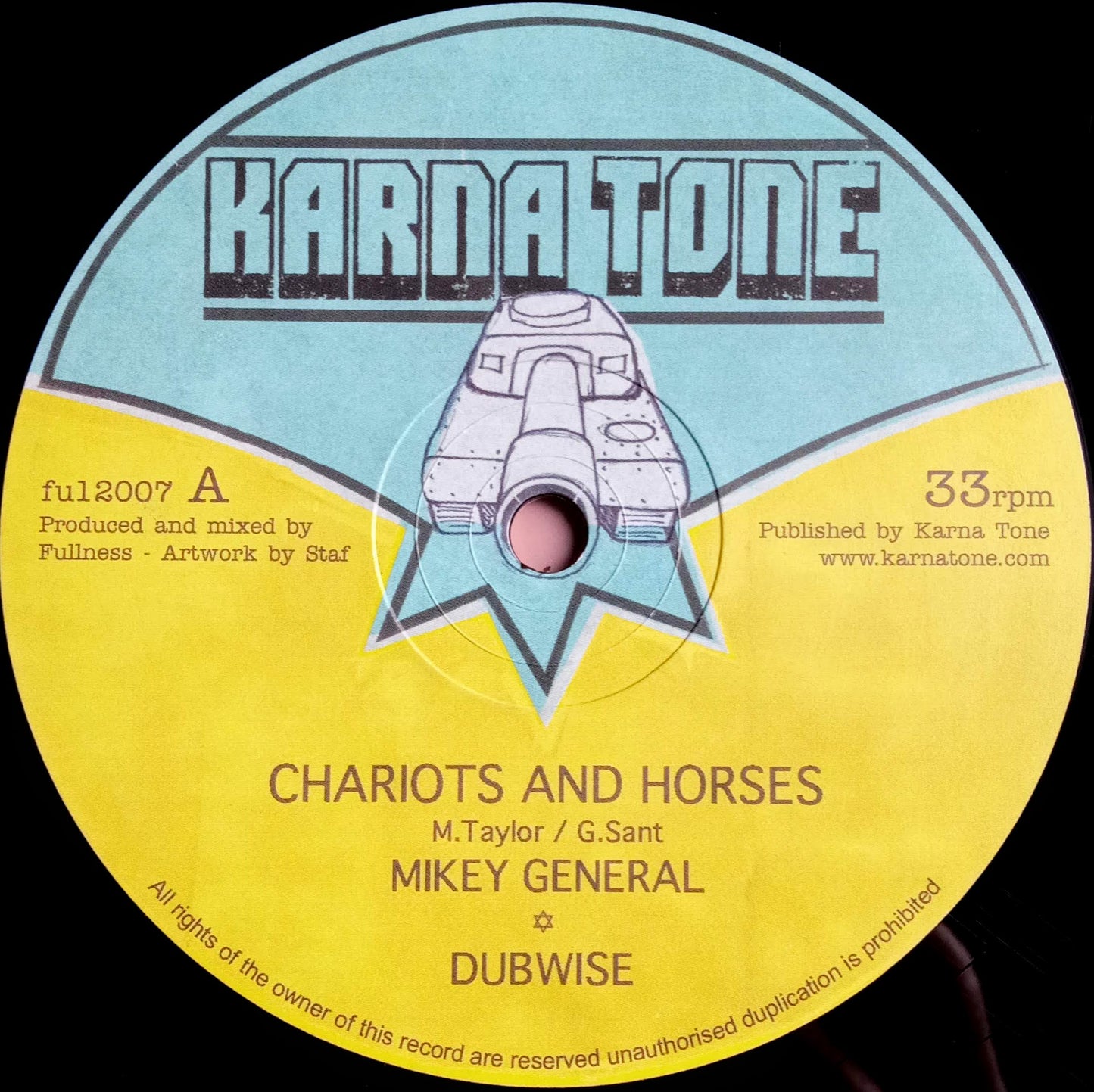 Mikey General / Fullness – Chariots And Horses / 12" Vinyl