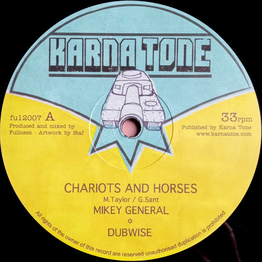Mikey General / Fullness – Chariots And Horses / 12" Vinilo