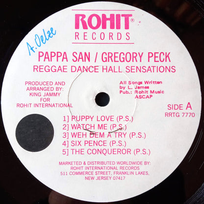 Papa San / Gregory Peck – Reggae Dance Hall Sensations / LP Vinilo