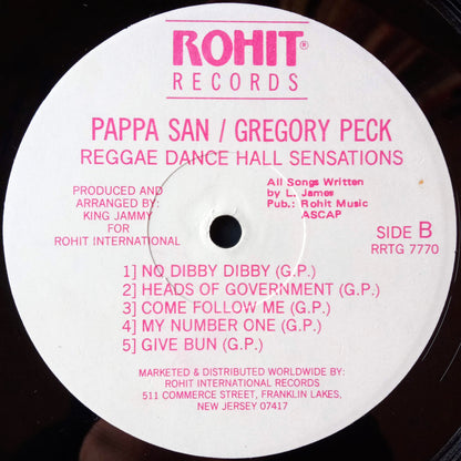 Papa San / Gregory Peck – Reggae Dance Hall Sensations / LP Vinilo