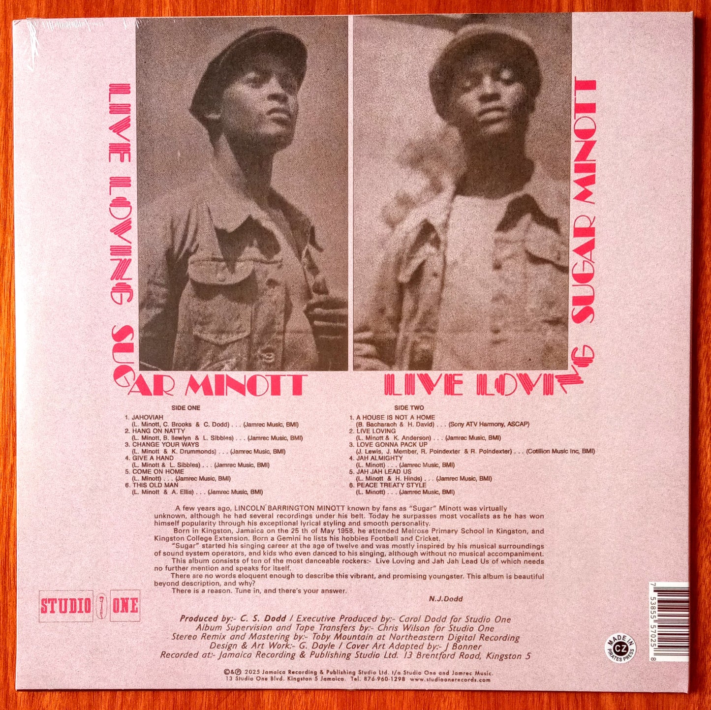 Sugar Minott – Live Loving / LP Vinilo