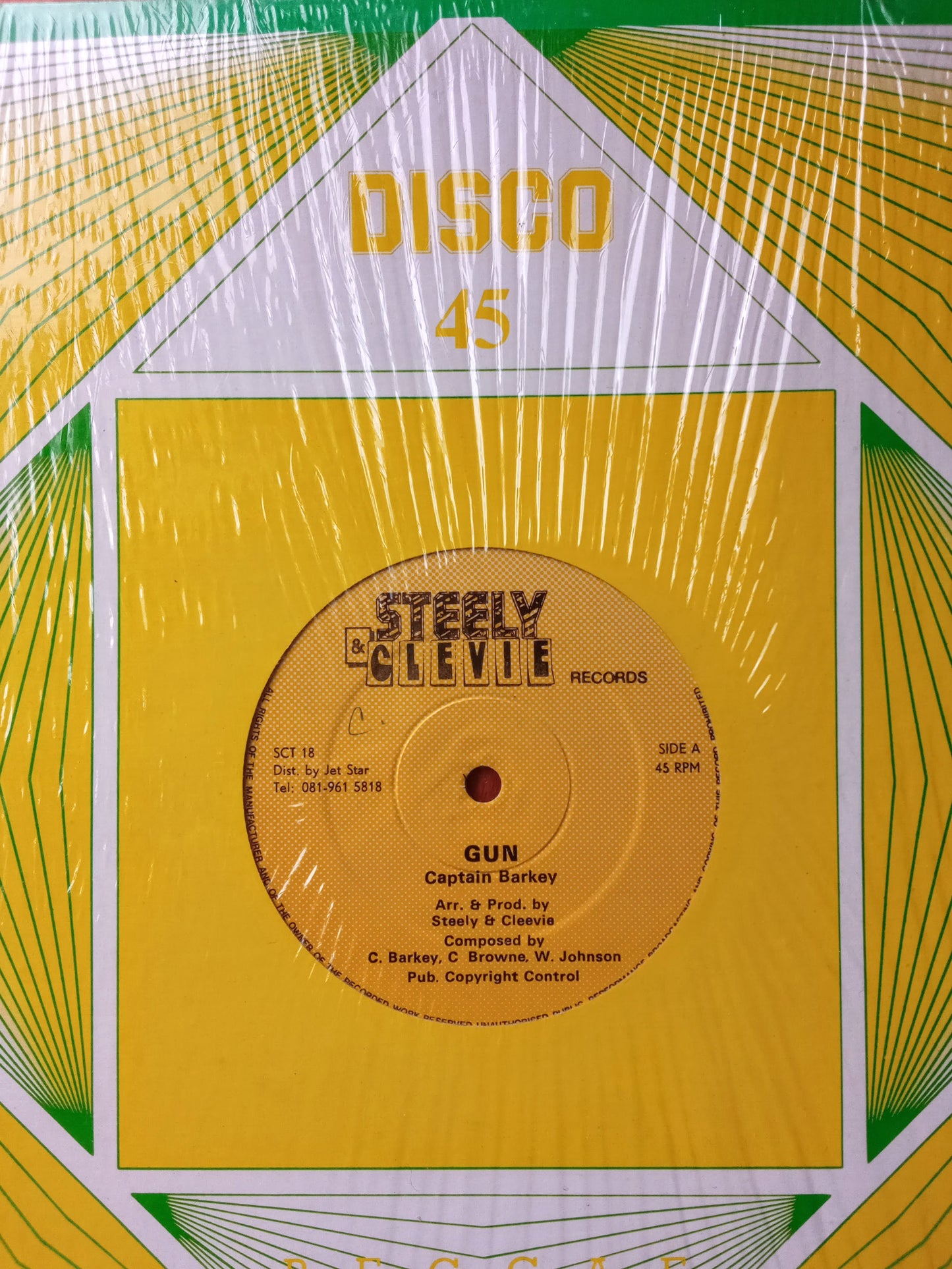 Captain Barkey / Daddy Lizard – Gun / Fling It Up / 12" Vinilo