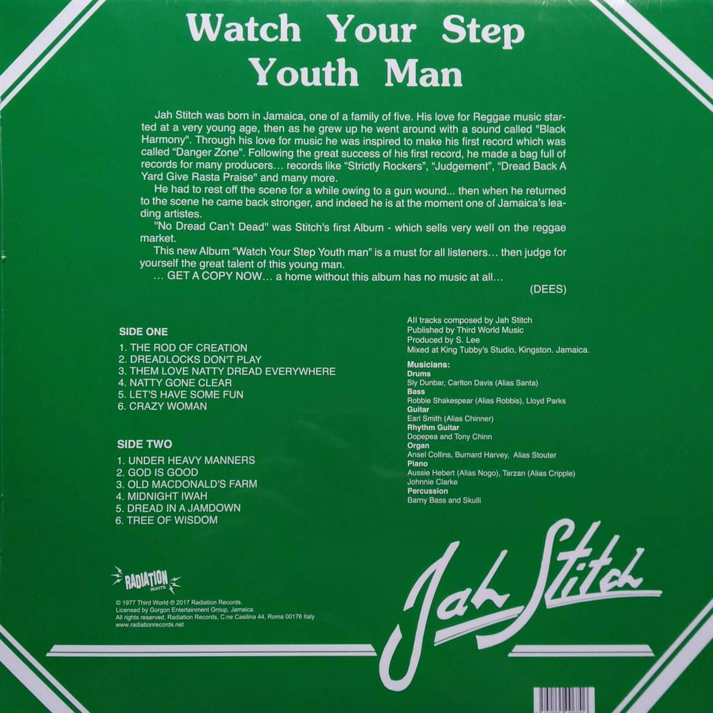 Jah Stitch - Watch Your Step Youthman b