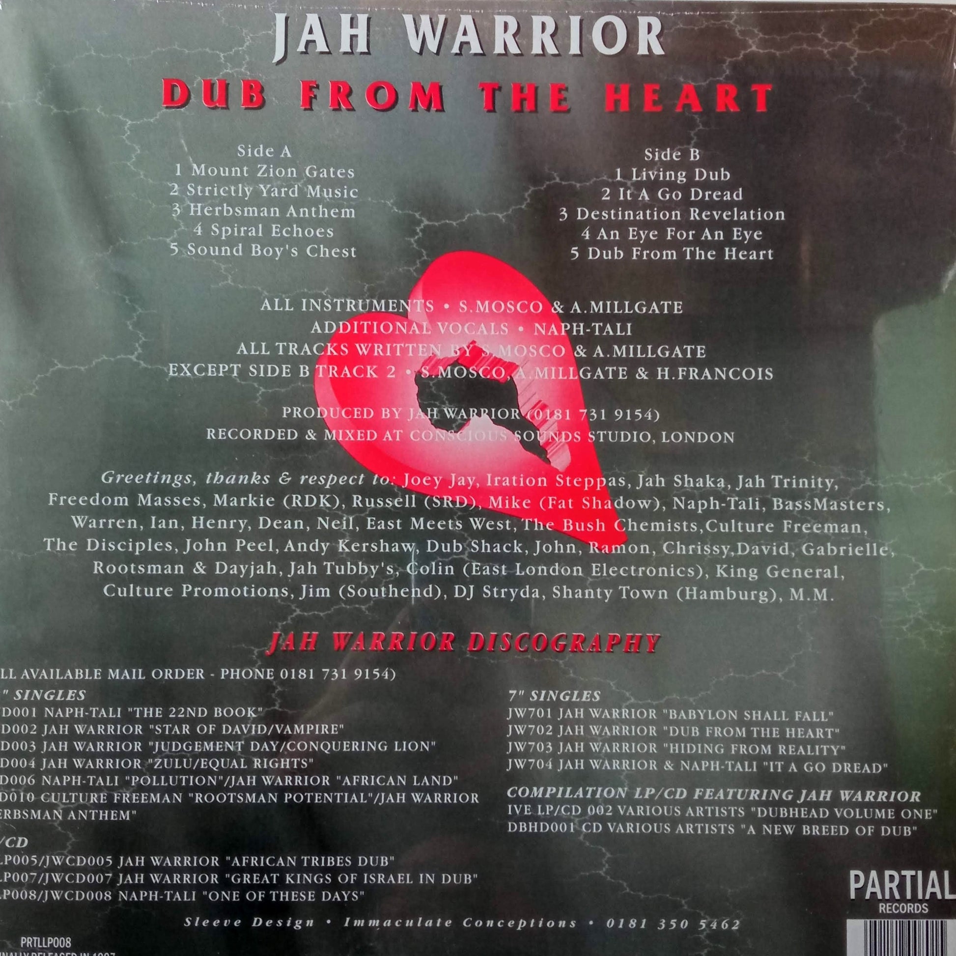 Jah Warrior - Dub From The Heart b
