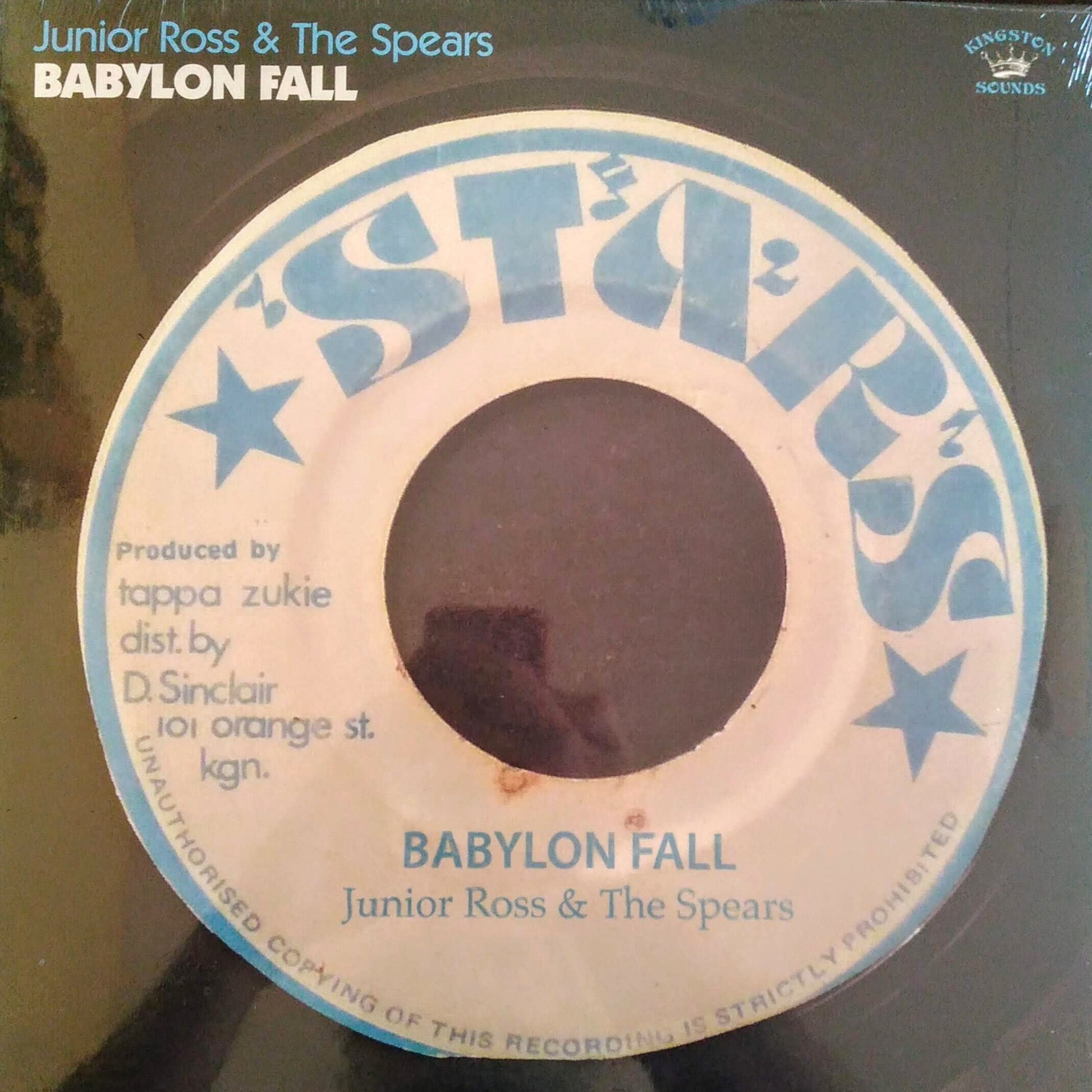 Junior Ross And The Spears - Babylon Fall A