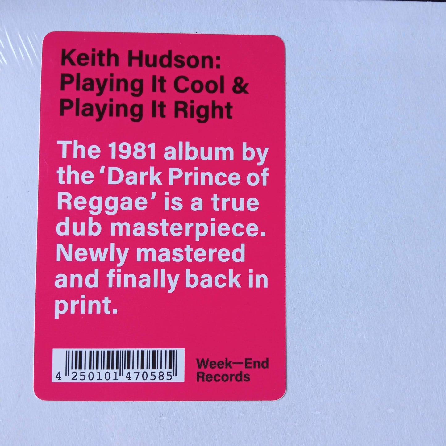 Keith Hudson – Playing It Cool c