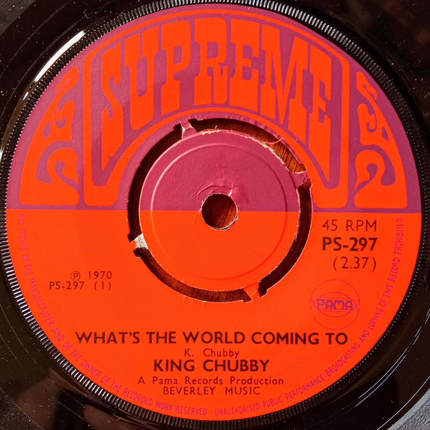 King Chubby – What's The World Coming To 