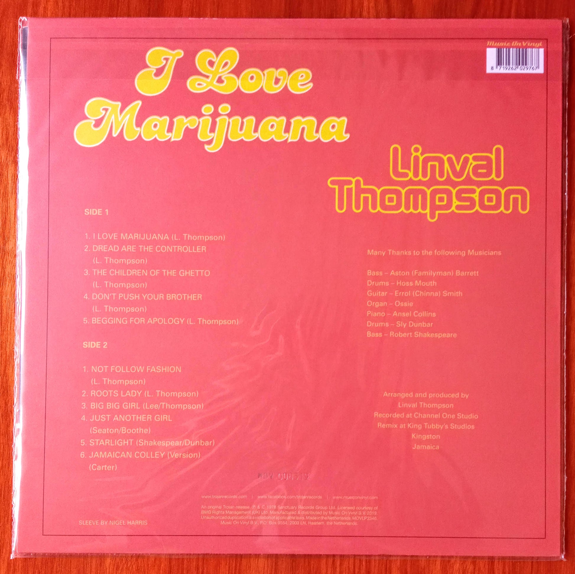Linval Thompson – I Love Marijuana b