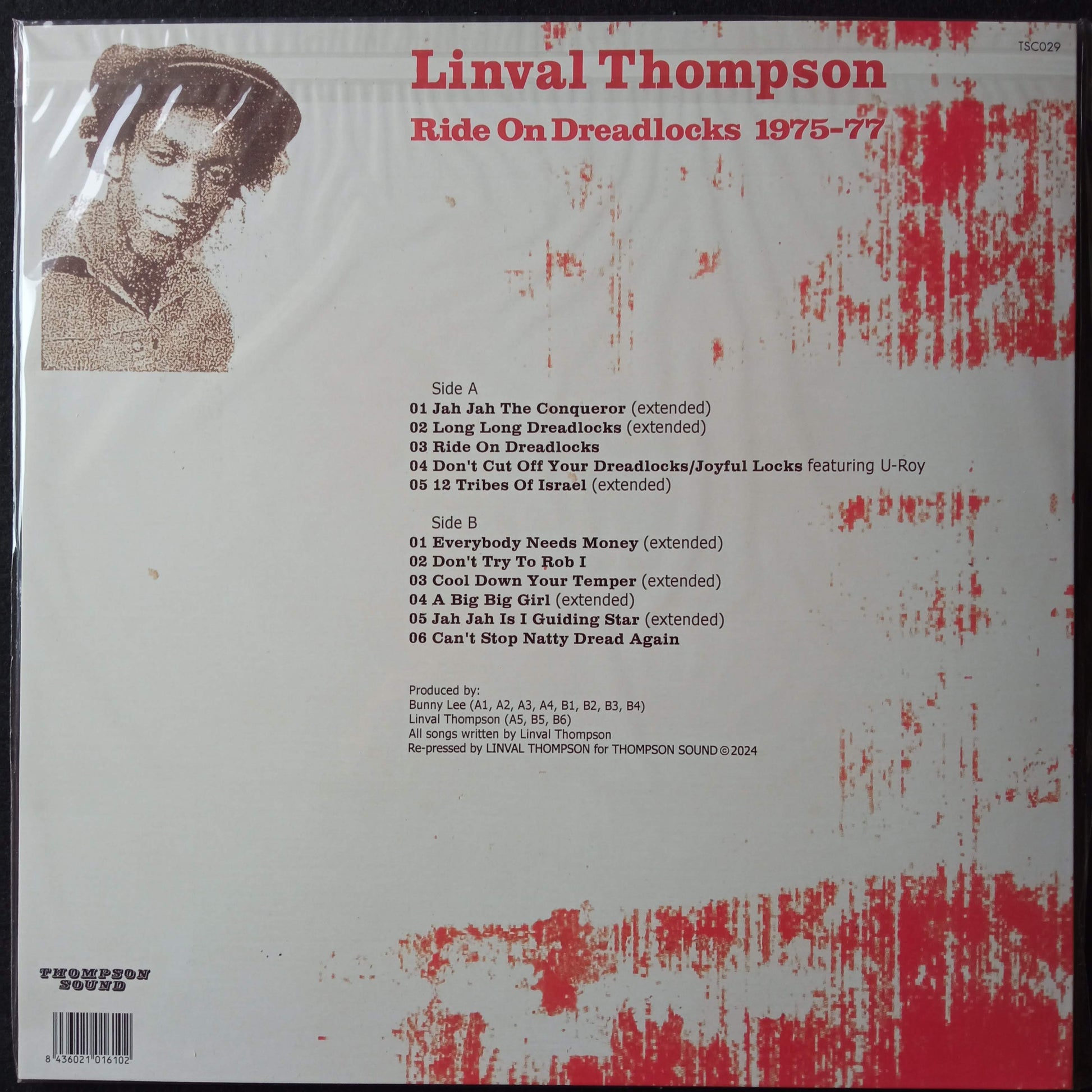 Linval Thompson ‎– Ride On Dreadlocks b