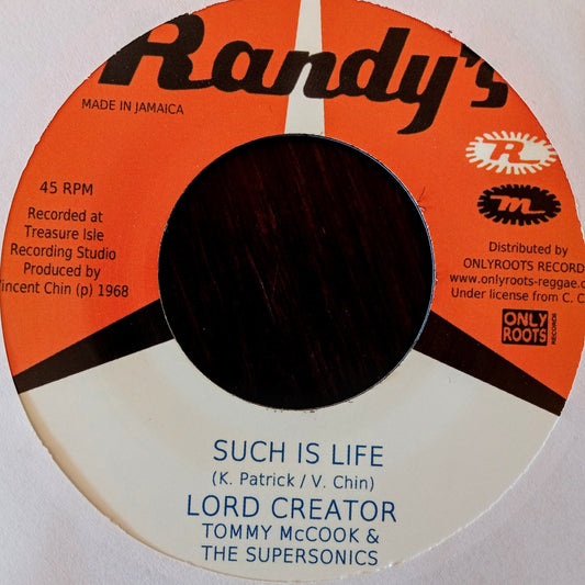 Lord Creator Tommy McCook - Such Is Life / Come Down 68 