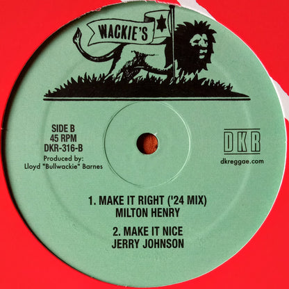 Milton Henry, Jerry Johnson – Them A Devil / Make It Right b
