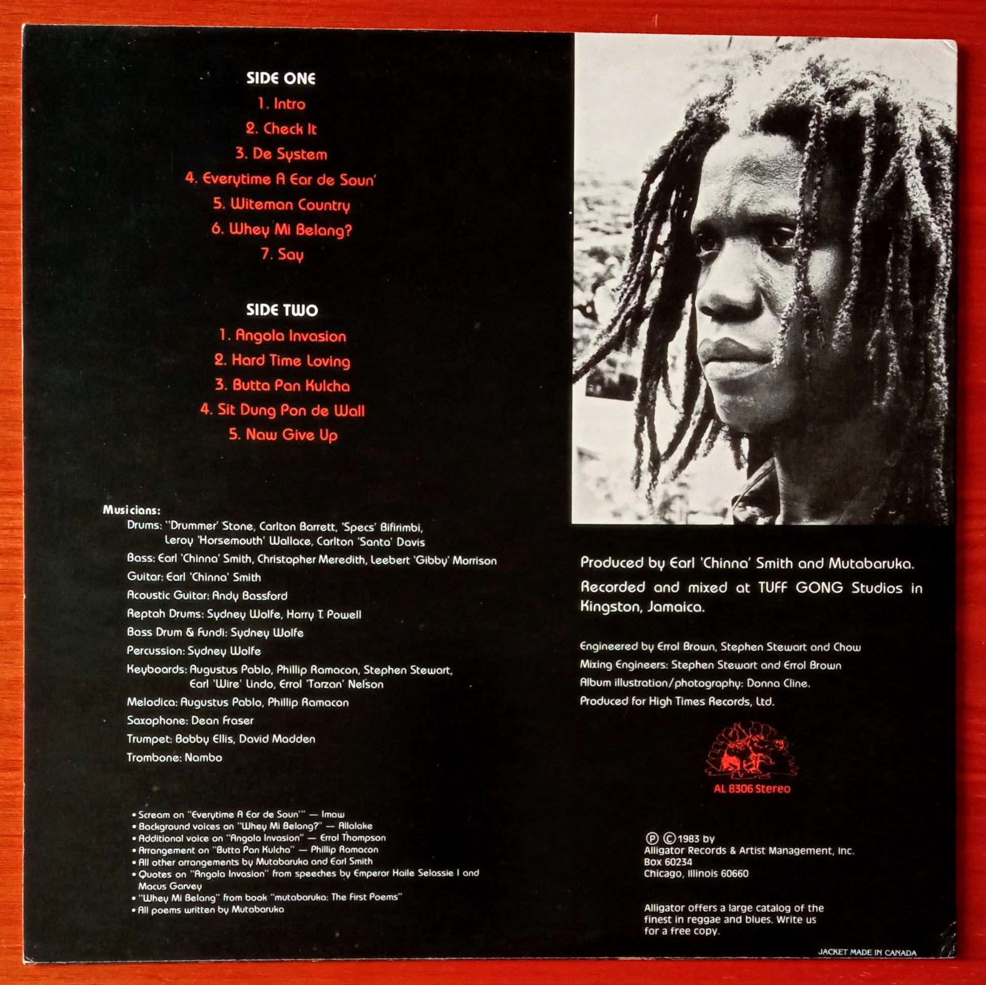 Mutabaruka ‎– Check It b