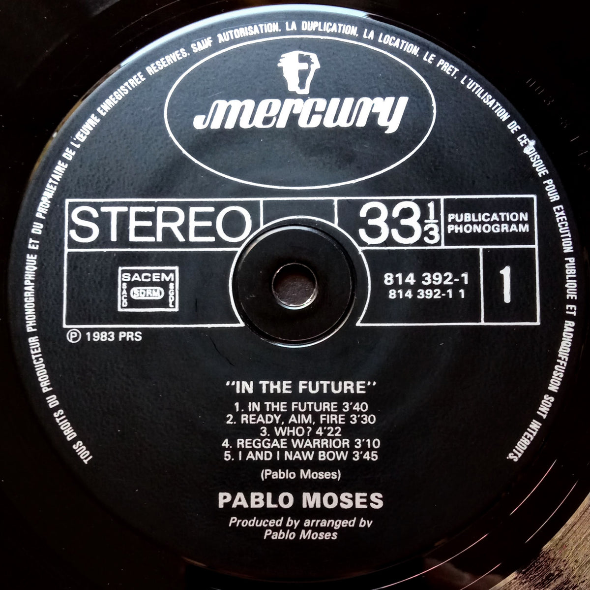 Pablo Moses – In The Future sh d