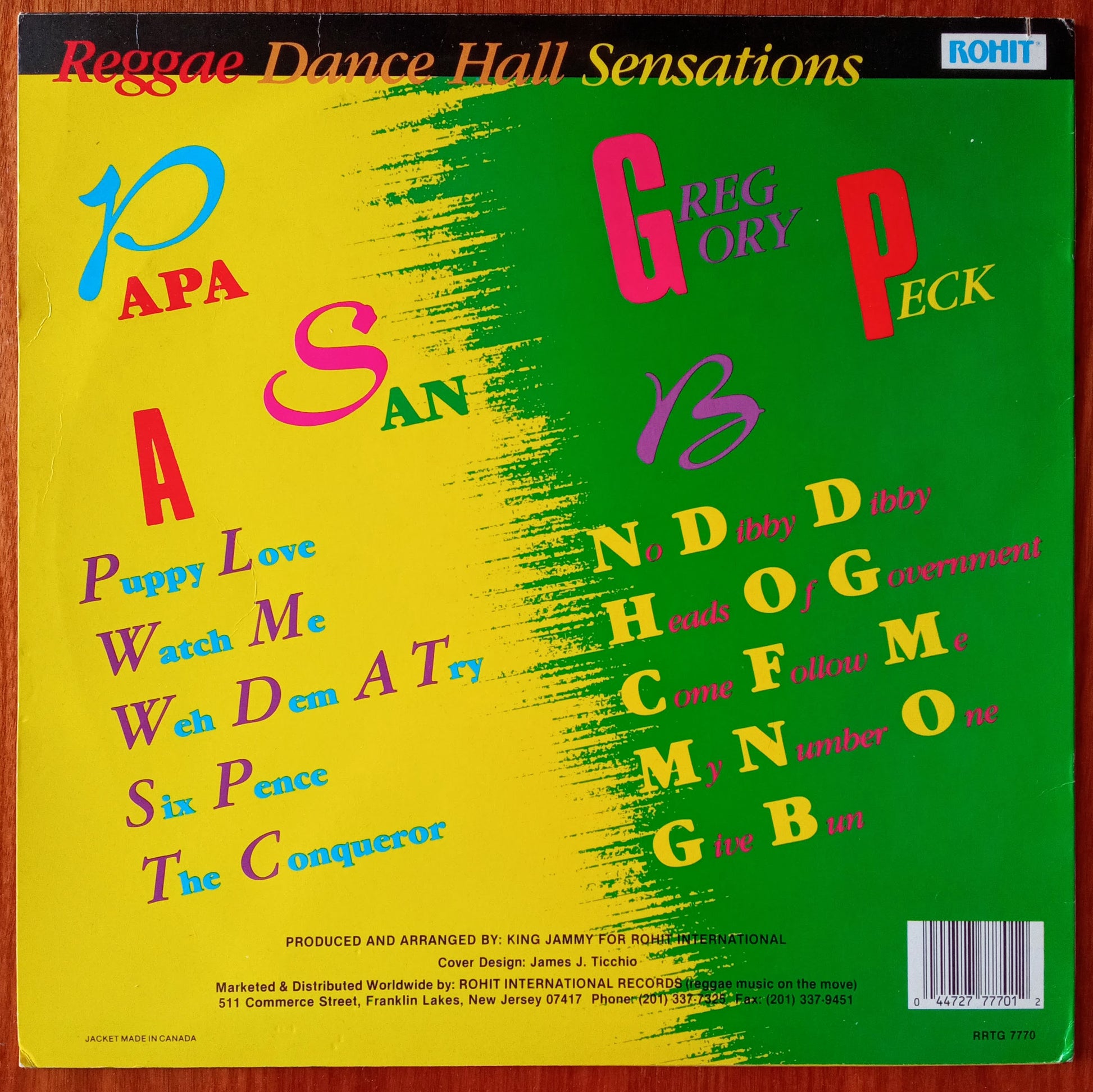 Papa San / Gregory Peck – Reggae Dance Hall Sensations b