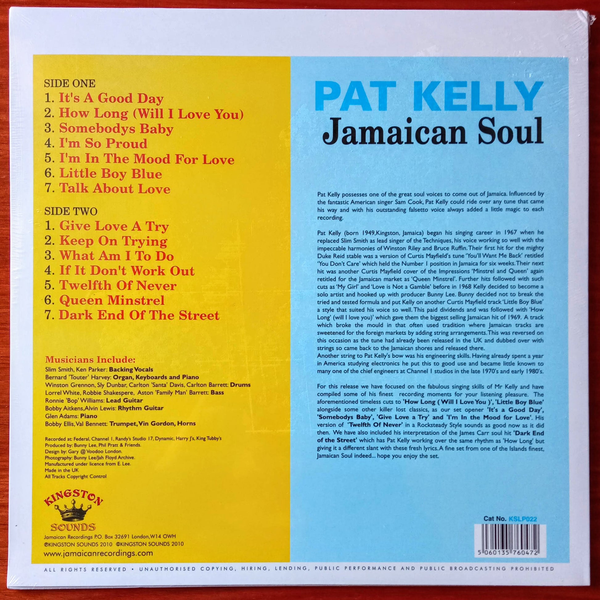Pat Kelly – Jamaican Soul b