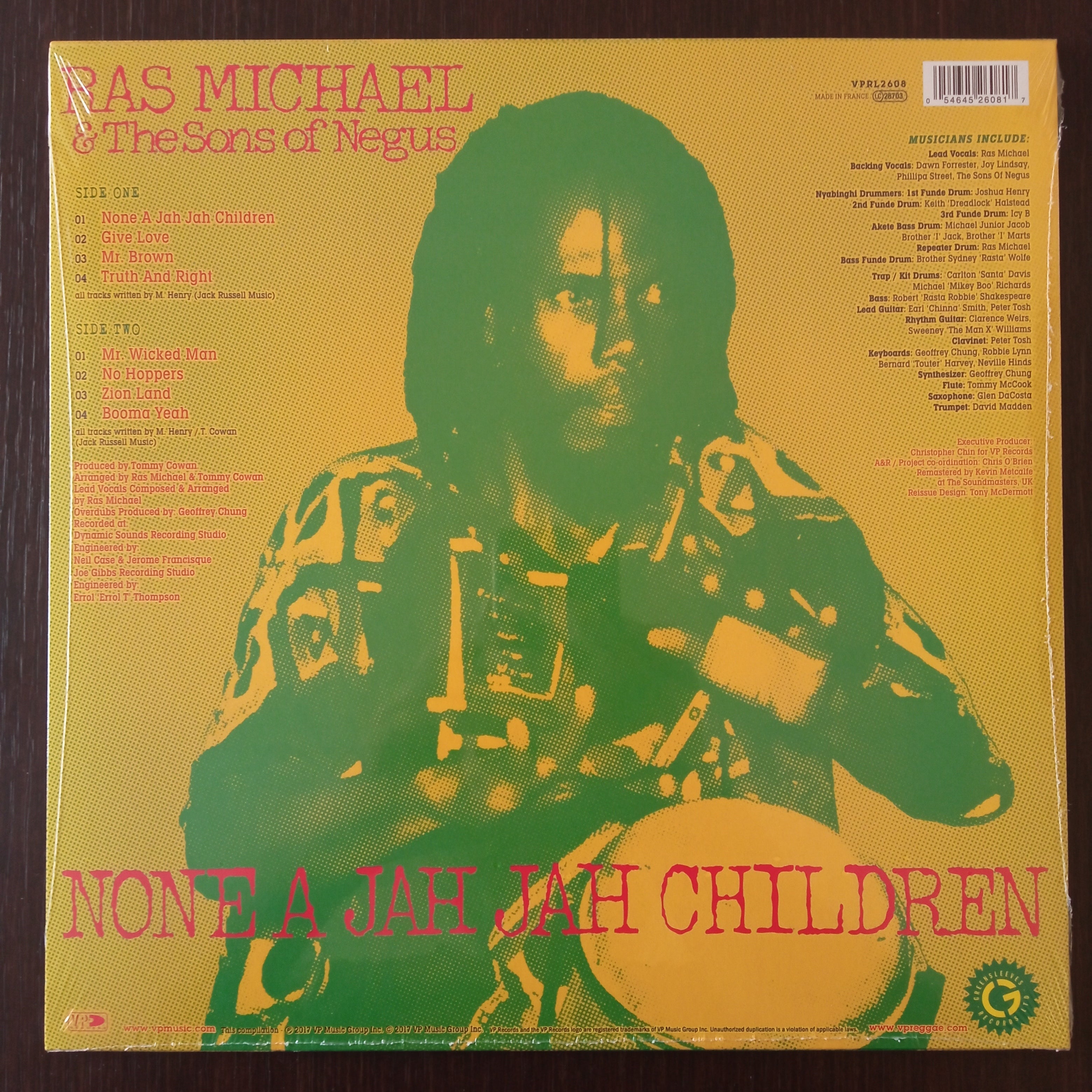 Ras Michael And The Sons Of Negus – None A Jah Jah Children