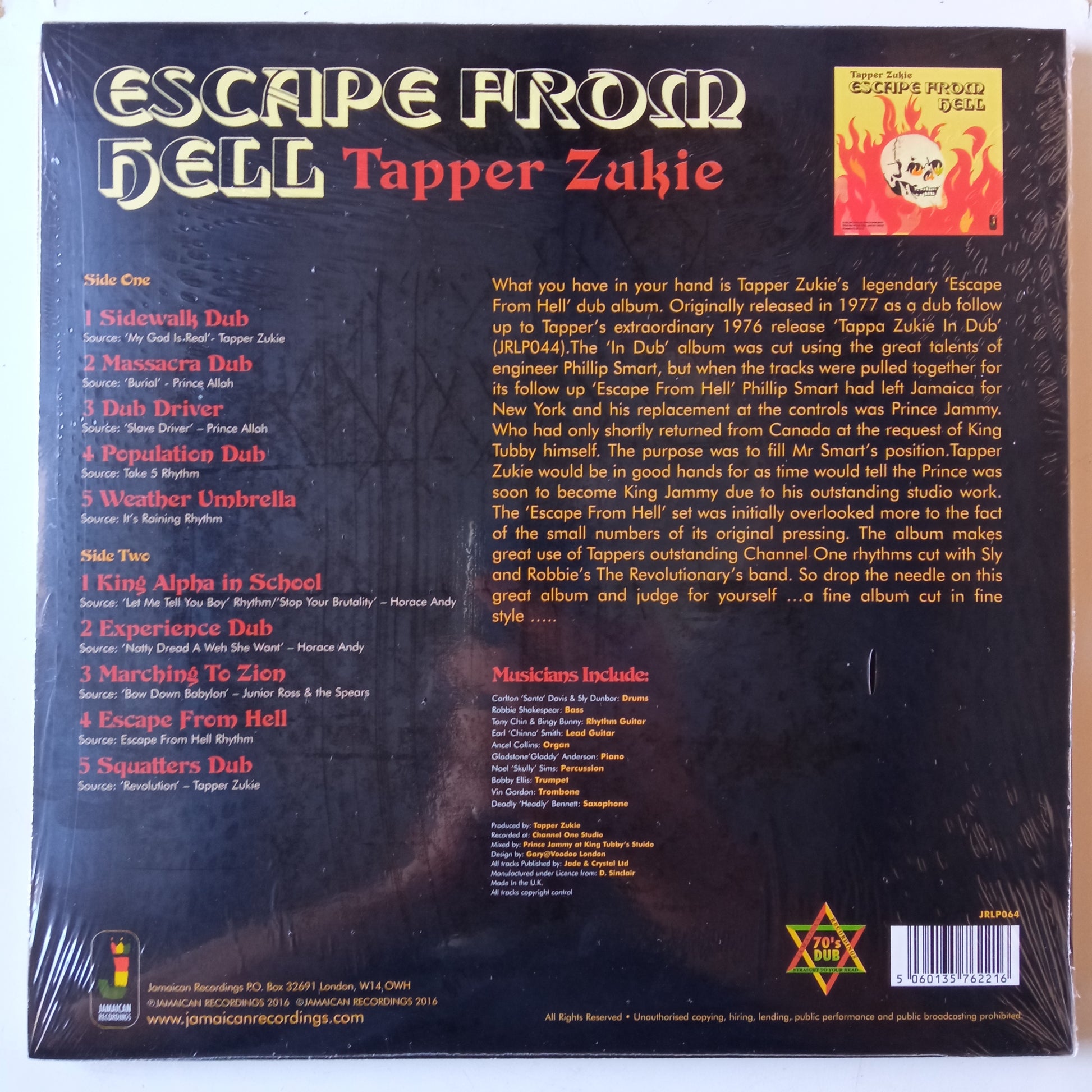 Tappa Zukie - Escape From Hell b