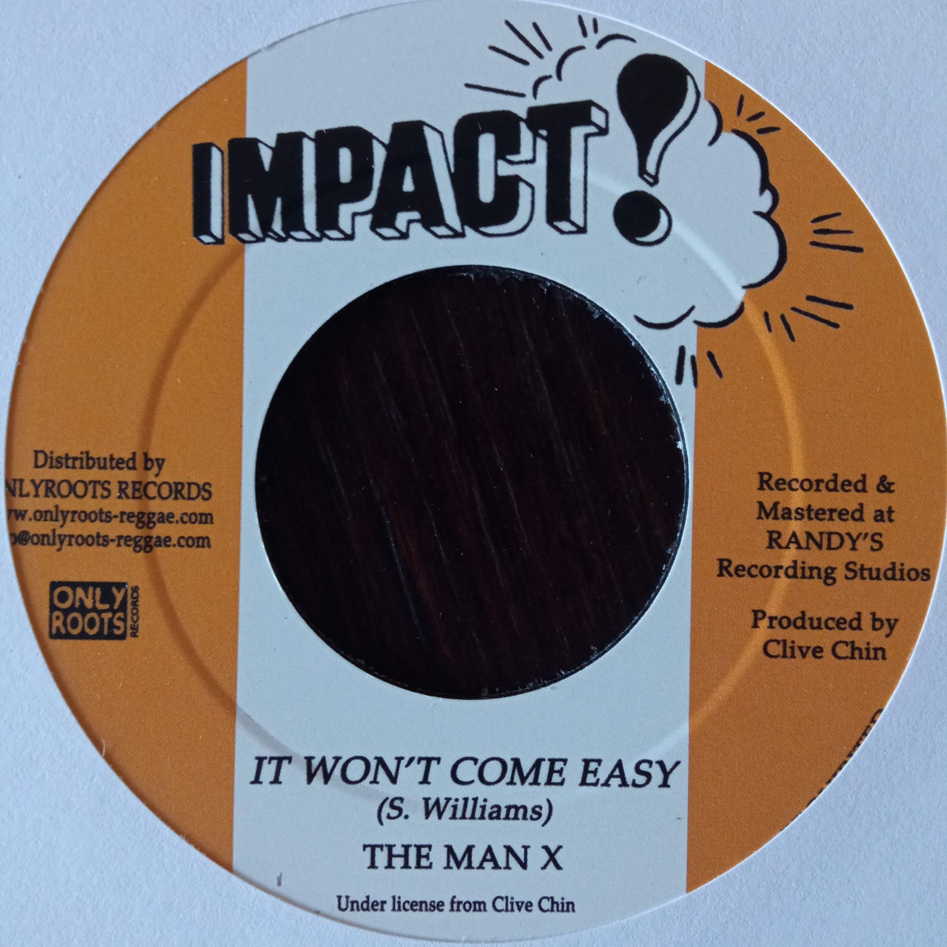 The Man X – It Won't Come Easy