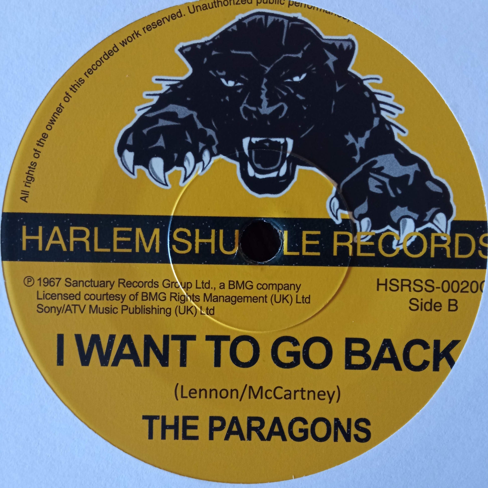 The Paragons – When The Lights Are Low / I Want To Go Back b