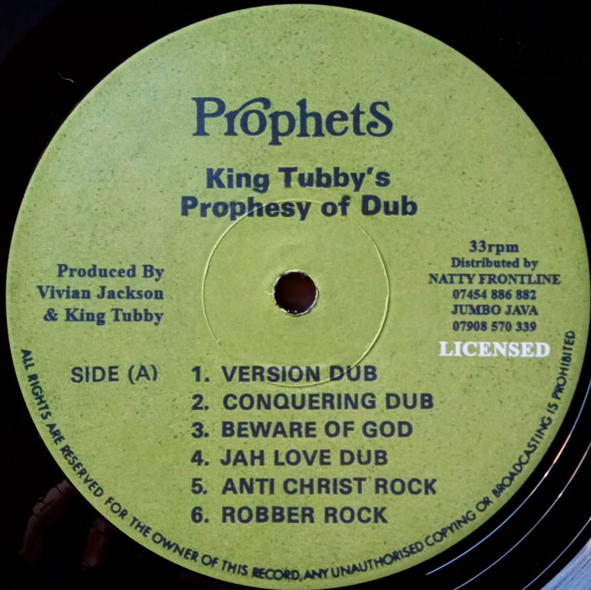 Yabby You – King Tubby's Prophesy Of Dub 