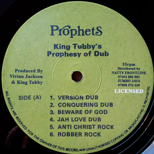 Yabby You – King Tubby's Prophesy Of Dub 