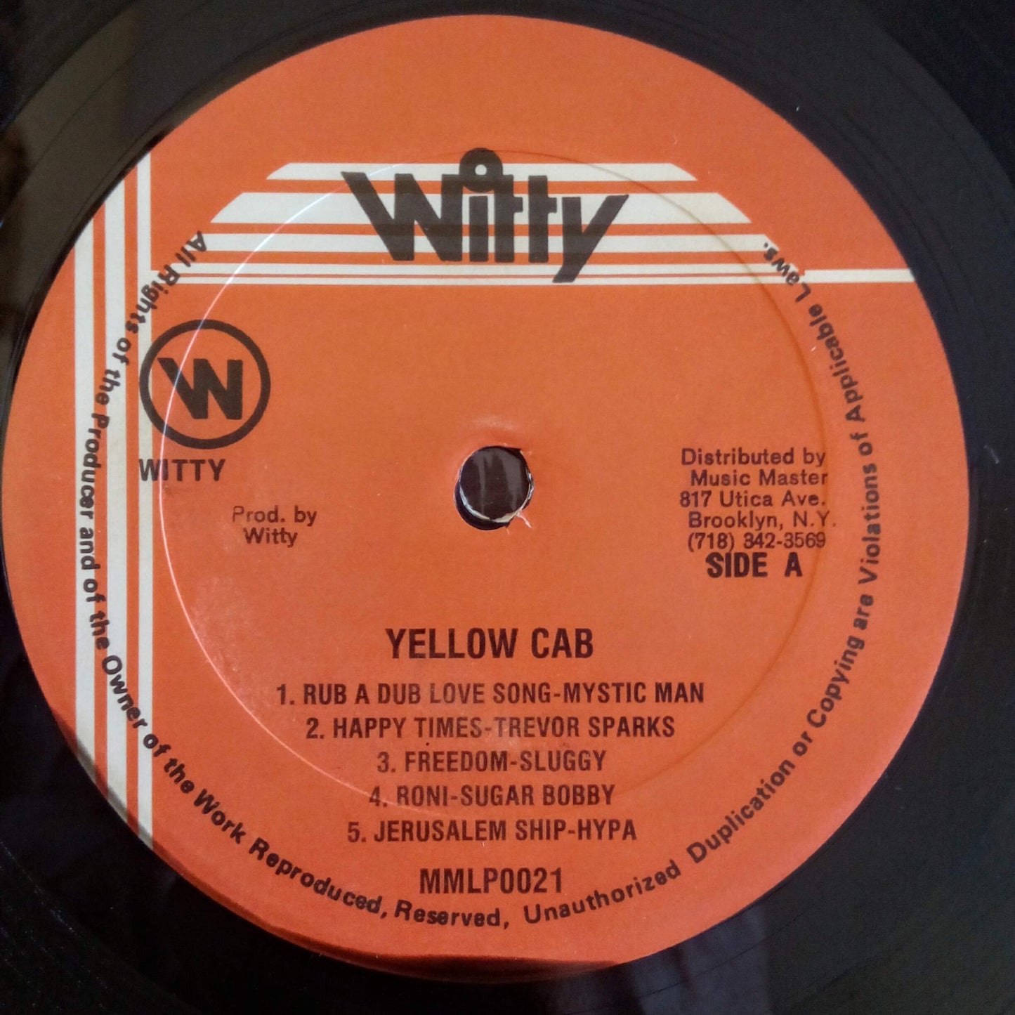 Yellow Cab / LP Vinyl / Label: Witty